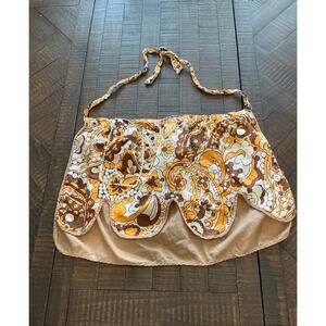 MCM Layered Paisley Pattern Half Apron